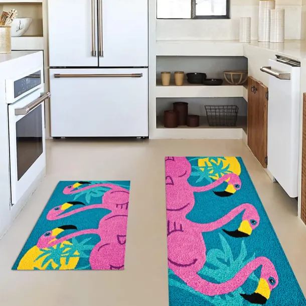 Farmhouse Chicken Area Rug Kitchen Mat Non-Slip Oil Proof Floor Mat Livingroom Rug Indoor Outdoor Mat Bedroom Decor Bathroom Mat Entrance Rug Door Mat