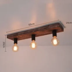Farmhouse Light Ceiling Light 60cm Wood Light Country Light Dining Room Light Kitchen Light Island Light Fixture Farmhouse Ceiling