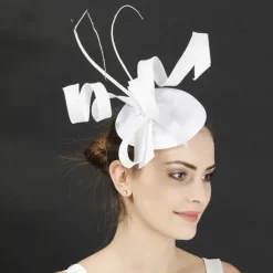 Fascinators Faux Linen Wedding Kentucky Cocktail Royal Astcot Fashion Vintage With Bowknot Headpiece Headwear dress to impress Race Day Dress