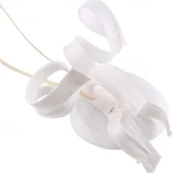 Fascinators Faux Linen Wedding Kentucky Cocktail Royal Astcot Fashion Vintage With Bowknot Headpiece Headwear dress to impress Race Day Dress