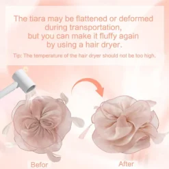 Fascinators Hat Flower Mesh Multi Color Feathers Ribbons on Headband and Clip Tea Party Headwear for Girls Women