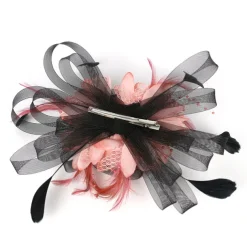 Fascinators Headwear Headpiece Tulle Feathers Formal Business / Ceremony / Fall Wedding Kentucky Horse Race Ladies Day Vintage Elegant With Feather Bowknot Headpiece Headwear Race Day Dress