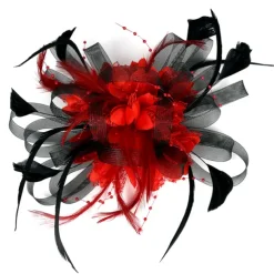 Fascinators Headwear Headpiece Tulle Feathers Formal Business / Ceremony / Fall Wedding Kentucky Horse Race Ladies Day Vintage Elegant With Feather Bowknot Headpiece Headwear Race Day Dress