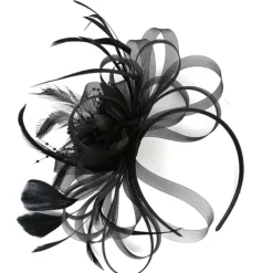 Fascinators Headwear Headpiece Tulle Feathers Formal Business / Ceremony / Fall Wedding Kentucky Horse Race Ladies Day Vintage Elegant With Feather Bowknot Headpiece Headwear Race Day Dress