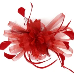 Fascinators Headwear Headpiece Tulle Feathers Formal Business / Ceremony / Fall Wedding Kentucky Horse Race Ladies Day Vintage Elegant With Feather Bowknot Headpiece Headwear Race Day Dress