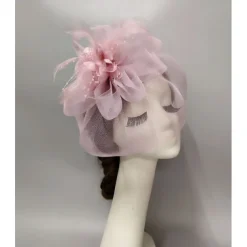 Fascinators Headwear Headpiece Net Veil Hat Wedding Ladies Day With Floral Face Veil Headpiece Headwear