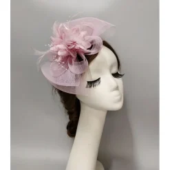 Fascinators Headwear Headpiece Net Veil Hat Wedding Ladies Day With Bowknot Floral Headpiece Headwear