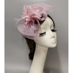 Fascinators Headwear Headpiece Net Veil Hat Wedding Ladies Day With Bowknot Floral Headpiece Headwear