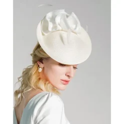 Fascinators Kentucky Derby Hat Elegant Pastoral Abaca Headbands with Ruching / Evening / Tea Party / Melbourne Cup Headpiece