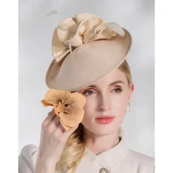 Fascinators Kentucky Derby Hat Elegant Pastoral Abaca Headbands with Ruching / Evening / Tea Party / Melbourne Cup Headpiece