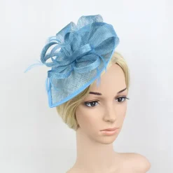 Fascinators Kentucky Derby Hat Flowers Headwear Plastic Saucer Hat Wedding Special Occasion Party / Evening Ladies Day Melbourne Cup With Floral Headpiece Headwear