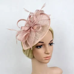 Fascinators Kentucky Derby Hat Flowers Headwear Plastic Saucer Hat Wedding Special Occasion Party / Evening Ladies Day Melbourne Cup With Floral Headpiece Headwear