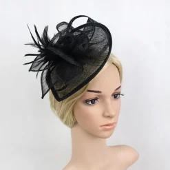 Fascinators Kentucky Derby Hat Flowers Headwear Plastic Saucer Hat Wedding Special Occasion Party / Evening Ladies Day Melbourne Cup With Floral Headpiece Headwear