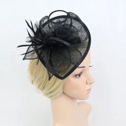 Fascinators Kentucky Derby Hat Flowers Headwear Plastic Saucer Hat Wedding Special Occasion Party / Evening Ladies Day Melbourne Cup With Floral Headpiece Headwear