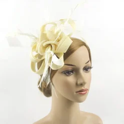 Fascinators Kentucky Derby Hat Headwear Organza Polyester / Polyamide Fedora Hat Veil Hat Tea Party Horse Race Ladies Day Vintage Style Vintage Elegant With Feather Appliques Headpiece