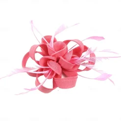 Fascinators Kentucky Derby Hat Headwear Organza Polyester / Polyamide Fedora Hat Veil Hat Tea Party Horse Race Ladies Day Vintage Style Vintage Elegant With Feather Appliques Headpiece