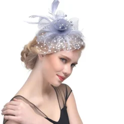 Fascinators Kentucky Derby Hat Headwear Organza Polyester / Polyamide Bucket Hat Party Holiday Melbourne Cup Cocktail Royal Astcot With Feather MiniSpot Headwear