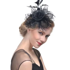 Fascinators Kentucky Derby Hat Headwear Organza Polyester / Polyamide Bucket Hat Party Holiday Melbourne Cup Cocktail Royal Astcot With Feather MiniSpot Headwear