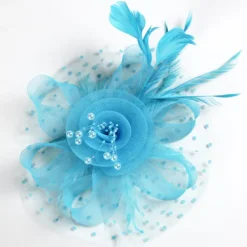 Fascinators Kentucky Derby Hat Headwear Organza Polyester / Polyamide Bucket Hat Party Holiday Melbourne Cup Cocktail Royal Astcot With Feather MiniSpot Headwear