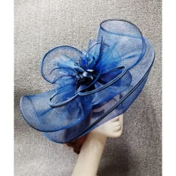 Fascinators Net Veil Hat Wedding Horse Race With Feather Cap Headpiece Headwear