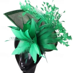 Fascinators Sinamay Wedding Tea Party Kentucky Derby Horse Race Ladies Day Vintage Fashion Handmade With Feather Headpiece Headwear