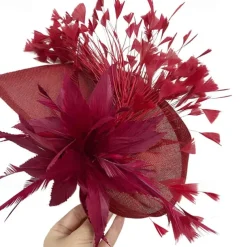 Fascinators Sinamay Wedding Tea Party Kentucky Derby Horse Race Ladies Day Vintage Fashion Handmade With Feather Headpiece Headwear