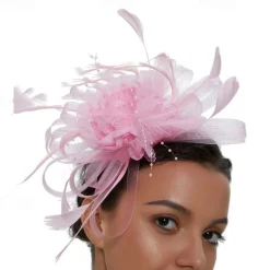 Fascinators Tulle Kentucky Derby Horse Race Cocktail Royal Astcot Retro Elegant With Feather Headpiece Headwear