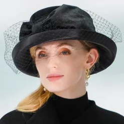 Fashion Elegant Velvet Fascinators / Hats with Bowknot / Satin Bowknot / Tulle 1PC Special Occasion / Party / Evening / Ladies Day Headpiece