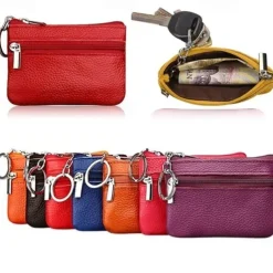 Fashion Leather Mini Coin Change Purse Wallet Clutch Zipper Small Soft Key Card Holder Money Bag Pocket Wallets