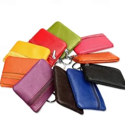 Fashion Leather Mini Coin Change Purse Wallet Clutch Zipper Small Soft Key Card Holder Money Bag Pocket Wallets