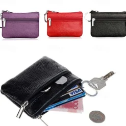 Fashion Leather Mini Coin Change Purse Wallet Clutch Zipper Small Soft Key Card Holder Money Bag Pocket Wallets