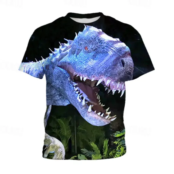 Fashion Letter Pattern Printed Short Sleeve T-Shirt Fashion 3D Printed Colorful Shirts For Boys And Girls