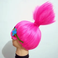 Fashion Trolls Magic Hair Elf Bobby Princess Troll Wig Masquerade Cosplay Holiday Wig Anime Cosplay