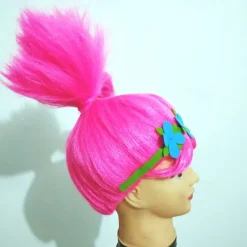 Fashion Trolls Magic Hair Elf Bobby Princess Troll Wig Masquerade Cosplay Holiday Wig Anime Cosplay