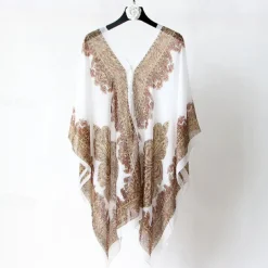 Fashion Women Scarf Shawl Poncho Printed Sunscreen Scarf Sun Protection Shawl Beach Shawl Bikini Cover Soft Comfortable