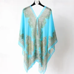 Fashion Women Scarf Shawl Poncho Printed Sunscreen Scarf Sun Protection Shawl Beach Shawl Bikini Cover Soft Comfortable