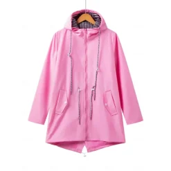 Fashionable Thin Waterproof Fabric Jacket Women's Outdoor Windbreaker Women's Outdoor Solid Color Casual Wear