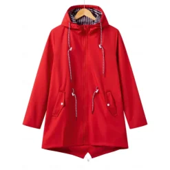 Fashionable Thin Waterproof Fabric Jacket Women's Outdoor Windbreaker Women's Outdoor Solid Color Casual Wear