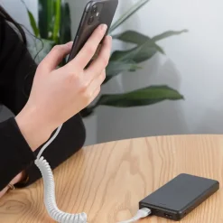 Fast Charging Cable 5A 66W USB Type C Cable 3A Micro USB Spring Car Cable Realme Phone Accessories For iPhone Samsung Xiaomi Huawei Phone Accessory