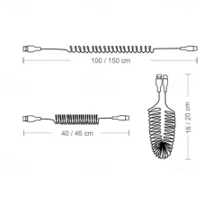 Fast Charging Cable 5A 66W USB Type C Cable 3A Micro USB Spring Car Cable Realme Phone Accessories For iPhone Samsung Xiaomi Huawei Phone Accessory