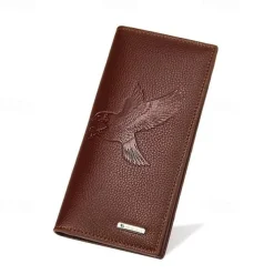 Fathers Day Gifts for Dad New Men Long Wallet Fashionable Men Magnetic Buckle Bag Large Capacity Multi Card Slot Wallet