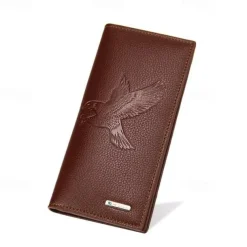 Fathers Day Gifts for Dad New Men Long Wallet Fashionable Men Magnetic Buckle Bag Large Capacity Multi Card Slot Wallet