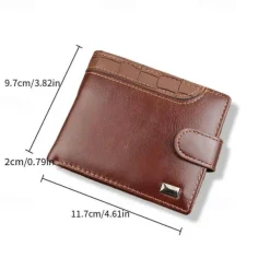 Fathers Day Gifts for Dad Men's Crocodile Style PU Leather Wallet With Zipper Multi Card Slots