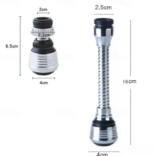 Faucet Accessories,360° Rotatble Kitchen Faucet Nozzle Adapter Bathroom Faucet Accessories Filter Sprayers Tap Water-saving Device