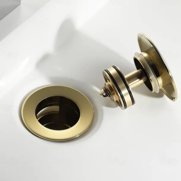 Faucet Accessory,Copper Titanium Superior Quality Pop-up Water Drain With Overflow