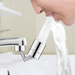 Faucet Extender Aerator 720° Swivel, Universal Splash Kitchen Tap Filter Bathroom Basin Faucet Spray Head Washroom, Water Saving Nozzle Sprayer Attachment