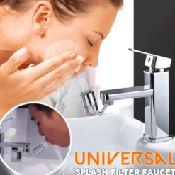 Faucet Extender Aerator 720° Swivel, Universal Splash Kitchen Tap Filter Bathroom Basin Faucet Spray Head Washroom, Water Saving Nozzle Sprayer Attachment