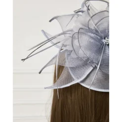 Feathers Net Fascinators Kentucky Hats Headpiece with Feather Cap Flower 1 PC Wedding Horse Race Ladies Day Melbourne Cup Headpiece dress to impress Race Day Dress