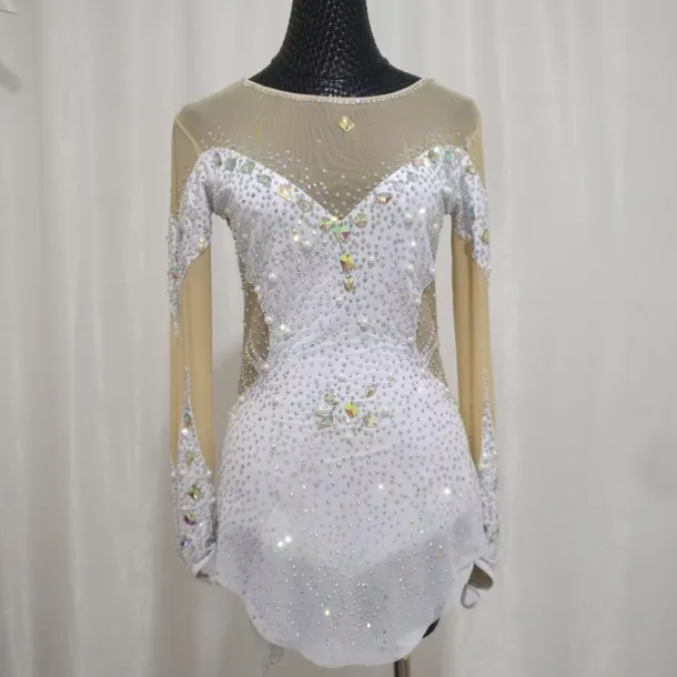 Figure Skating Costume Artistic Gymnastics Performance Costume Children's Adult Training Costume Girls' Rhythmic Gymnastics Skating Skirt Sports Skirt