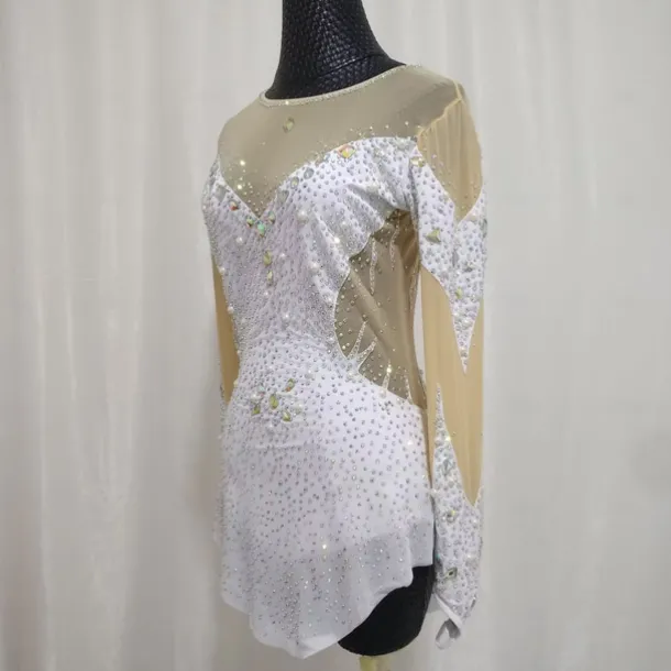 Figure Skating Costume Artistic Gymnastics Performance Costume Children's Adult Training Costume Girls' Rhythmic Gymnastics Skating Skirt Sports Skirt